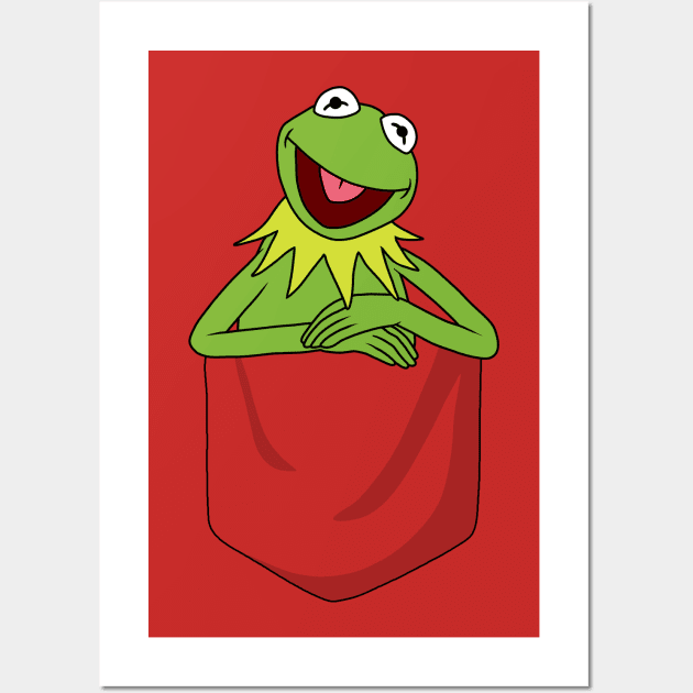 Kermit The Frog in Pocket Wall Art by valentinahramov